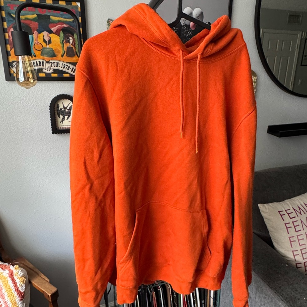 Orange Hoodie Sweater